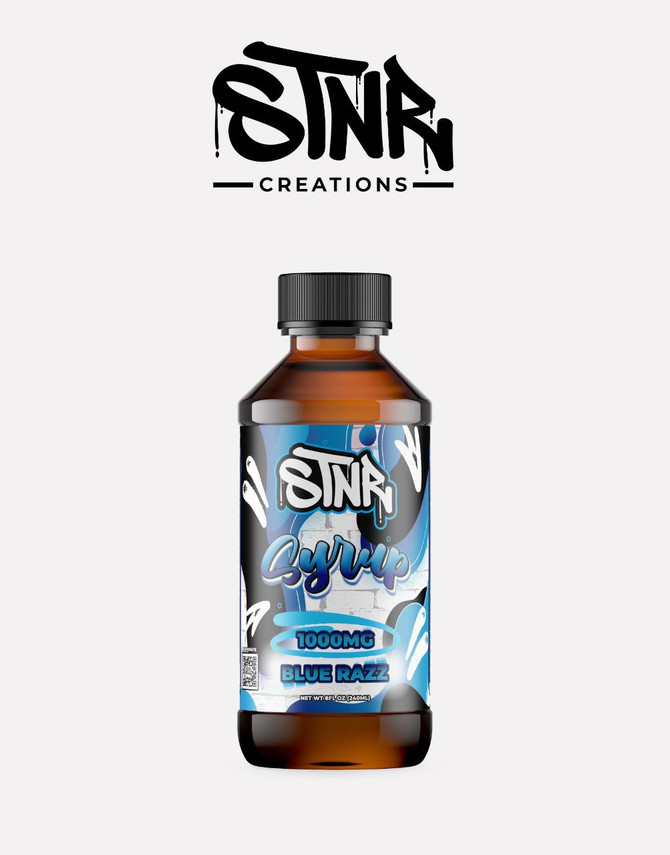STNR Creations 1000MG Syrup| D8 + D9 | Blue Razz by STNR Creations 