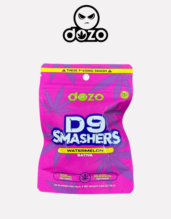 Dozo 10G Gummy | Delta 9 | Watermelon (Sativa) D9 Smashers by Dozo 