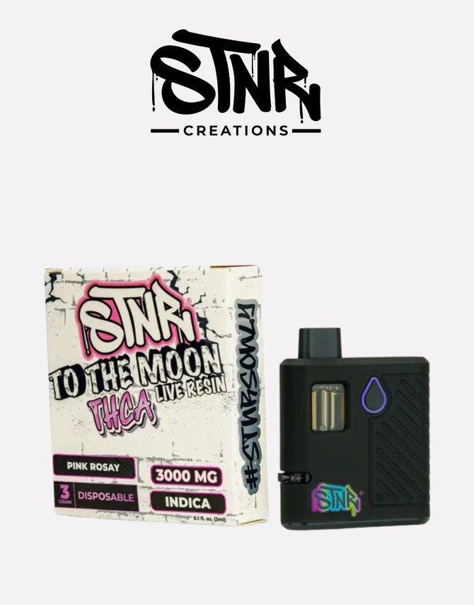 STNR Creations Copy of 3G Disposable | THC-A + Live Resin To The Moon Edition | Pink Rosay (Indica) by STNR Creations 