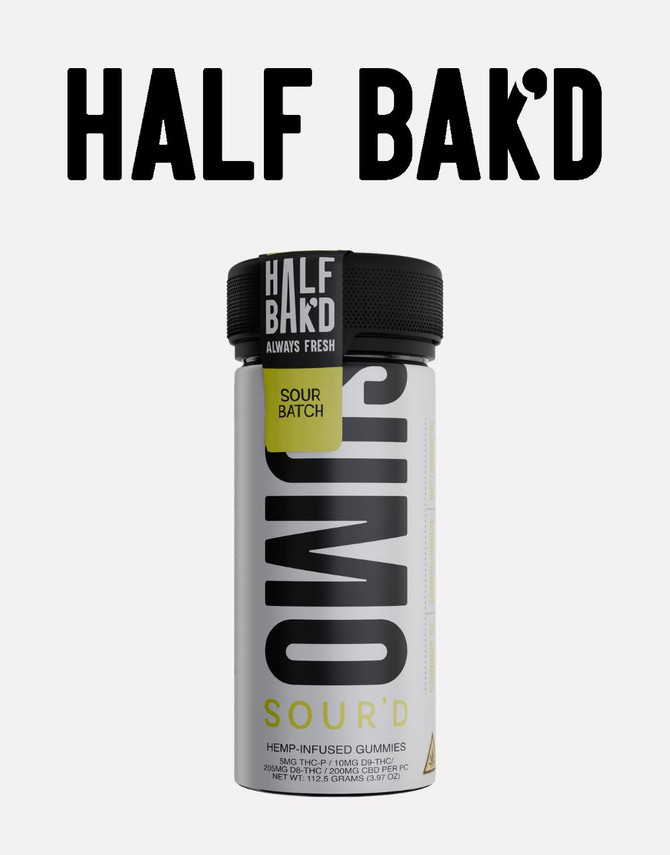 Half Bak'd 10,500 MG SOUR'D Sumo Gummies | Delta 8 + THC-P + Delta 9 | Sour Batch by Half Bak'd 
