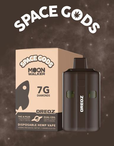 Space Gods 7G Moon Walker Disposable | THC-A THC-P Liquid Diamonds Delta 8 | Oreoz (Hyb) by Space Gods 