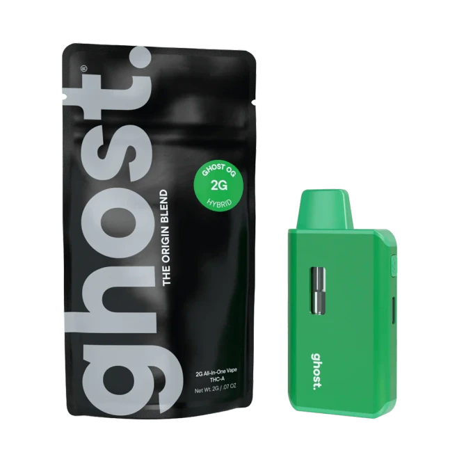 Ghost Hemp 2G The Origin Disposable | THC-A + CBN + CBG + CBN | Ghost OG by GHOST.