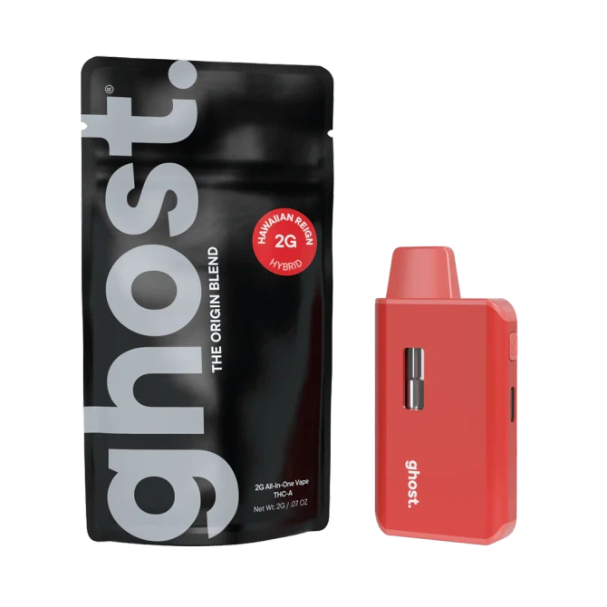 Ghost Hemp 2G The Origin Disposable | THC-A + CBN + CBG + CBN | Hawaiian Reign by GHOST.