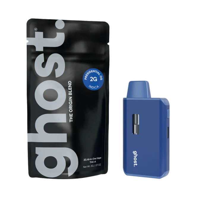 Ghost Hemp 2G The Origin Disposable | THC-A + CBN + CBG + CBN | Presidential by GHOST.
