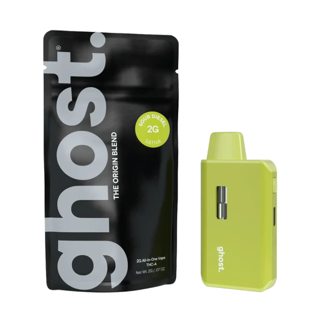 Ghost Hemp 2G The Origin Disposable | THC-A + CBN + CBG + CBN | Sour Diesel by GHOST.