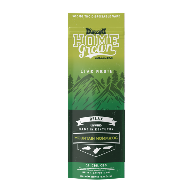 .5G Disposable | D8 + CBD + CBG | Mountain Momma OG (Relax) by Dazed8