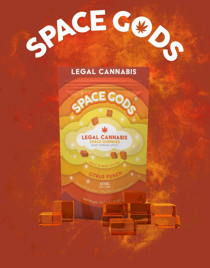 Space Gods Space Gummies | Citrus Punch | Delta 9 + CBD 