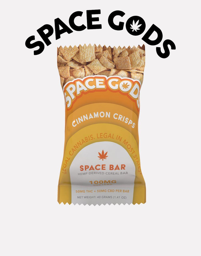 Space Gods Space Bars | Cinnamon Crisps | Delta 9 + CBD 