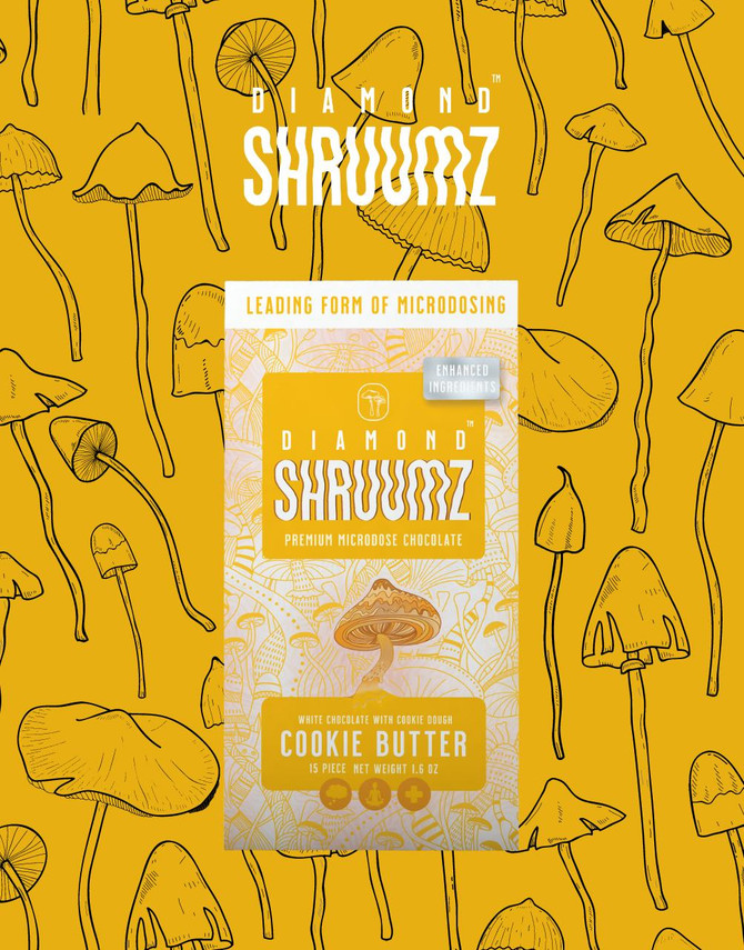 SHRUUMZ 1CT Chocolate Bar | Functional Mushrooms | Cookie Butter by Diamond Shruumz 