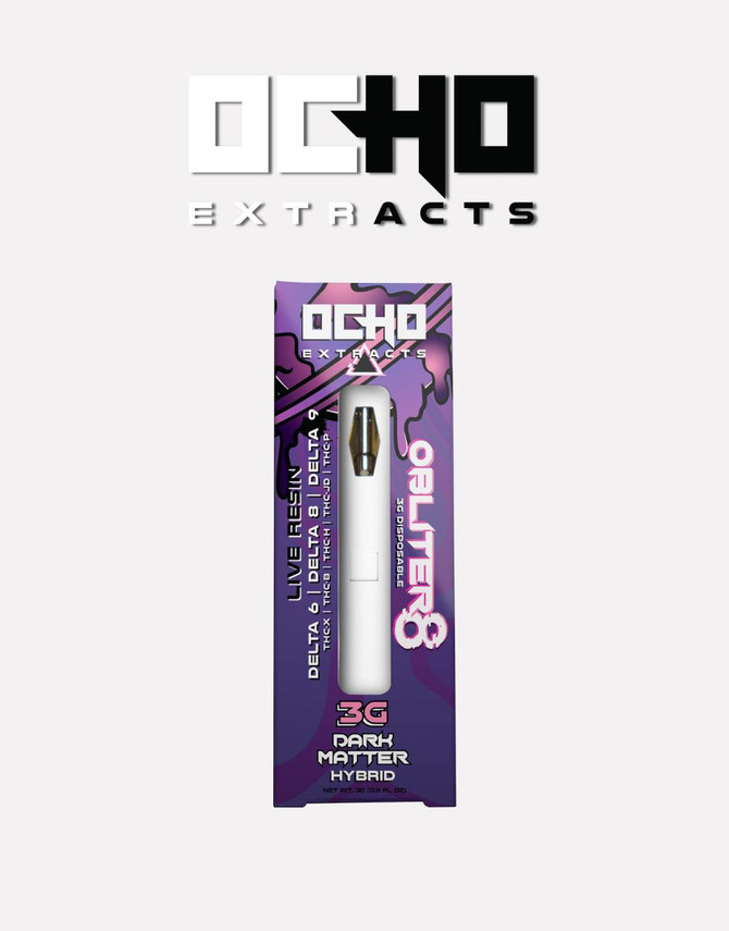 OCHO Extracts Live Resin 3G Disposable | Dark Matter (Hybrid) | Obliter8 Blend 