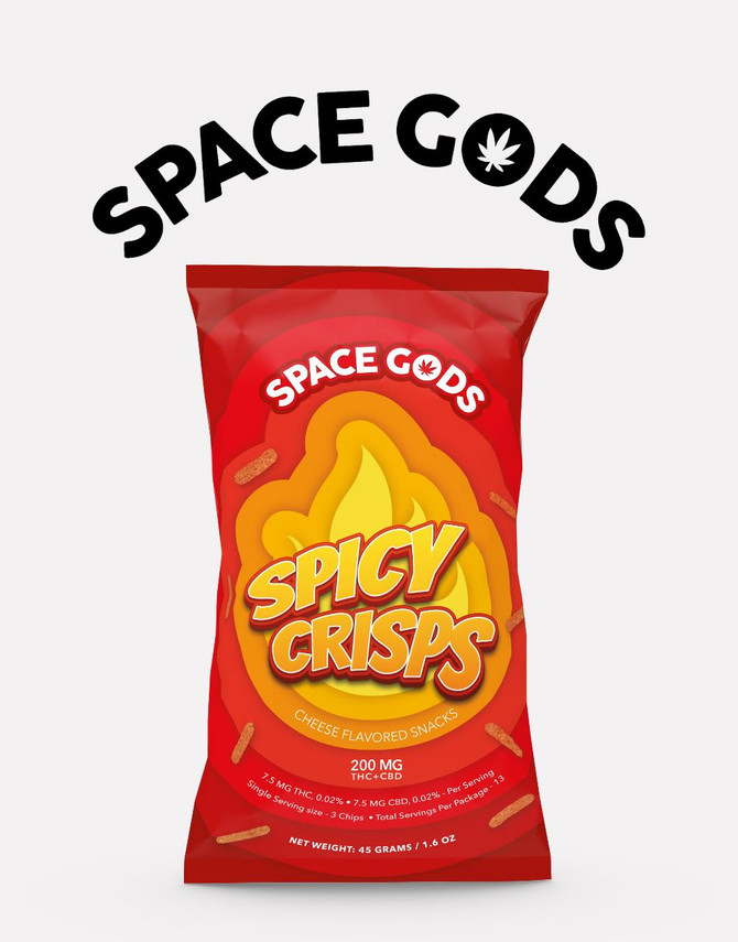 Space Gods Space Crisps | Spicy Crisps | Delta 9 + CBD 