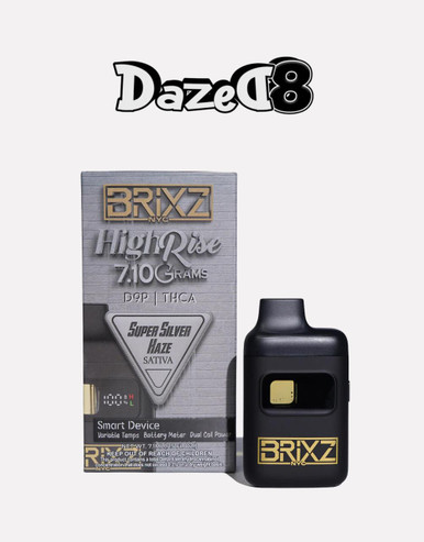 その他 CNP liquid sativa Dazed 7.1G Brix High Rise Disposable | D9P + THCA | Super Silver
