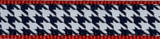 Houndstooth on Red (Wide Martingale)