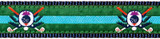 Golf Thistle on Green (Wide Martingale)