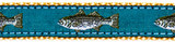 Striped Bass on Teal  (Collars & Martingales)