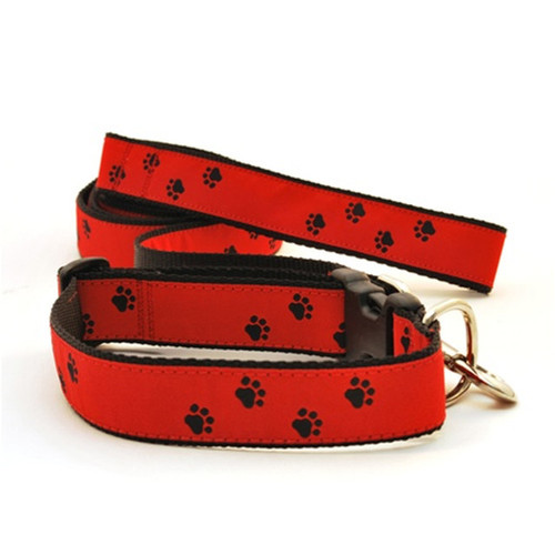Paws -- Black on Red (Harnesses) 