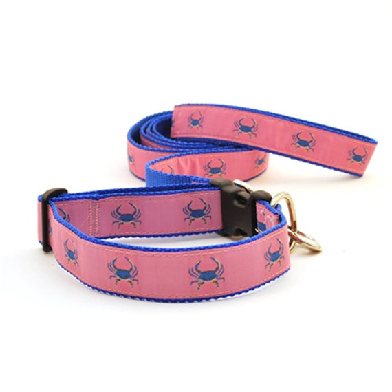 Crab--Blue on Pink (Narrow Harness)