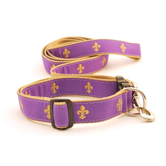 Fleur de Lis on Purple (Narrow Harness)