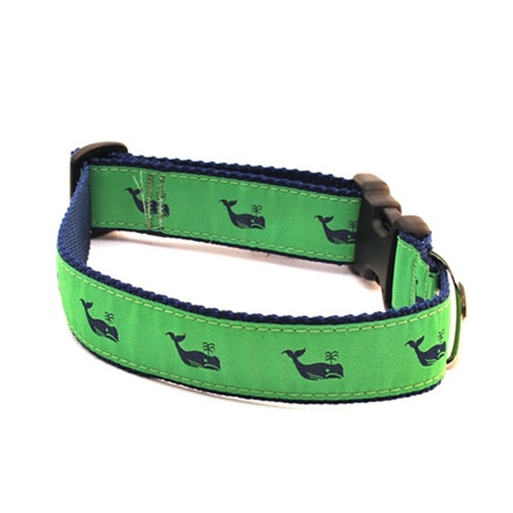 Whale -- Navy on Kelly (Collars & Martingales)