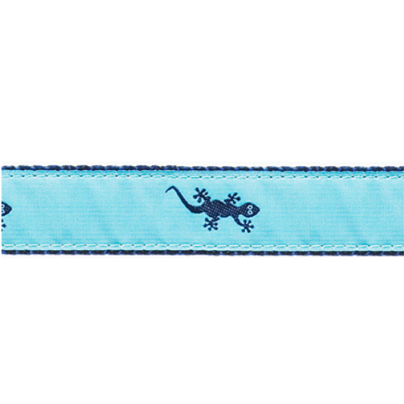 Gecko -- Navy on Light Teal