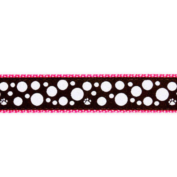 Polka Paws -- White on Black