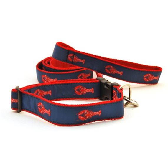 Lobster--Red on Navy (Toy Harness)