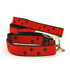 Paws--Black on Red (Leashes)