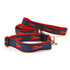 Lobster--Red on Navy (Narrow Harness)