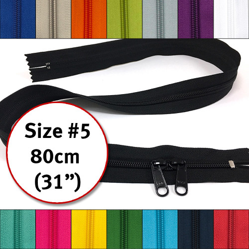YKK #5 Double-Slide Bag Zipper 80cm (31")