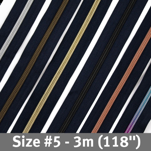 #5 Zipper Tape 3m (118") Navy #5 Zipper Tape 3m (118") Navy