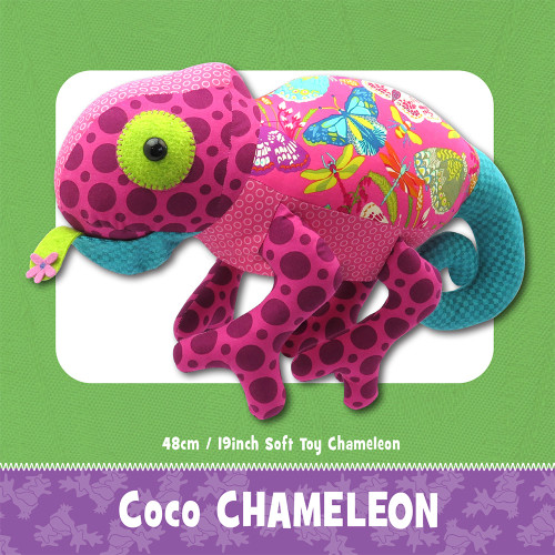 Coco Chameleon  Soft Toy Sewing Pattern