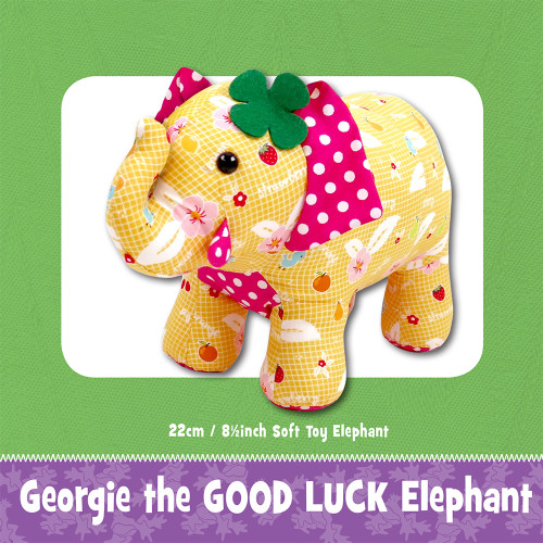 Georgie Good Luck Elephant Soft Toy Sewing Pattern