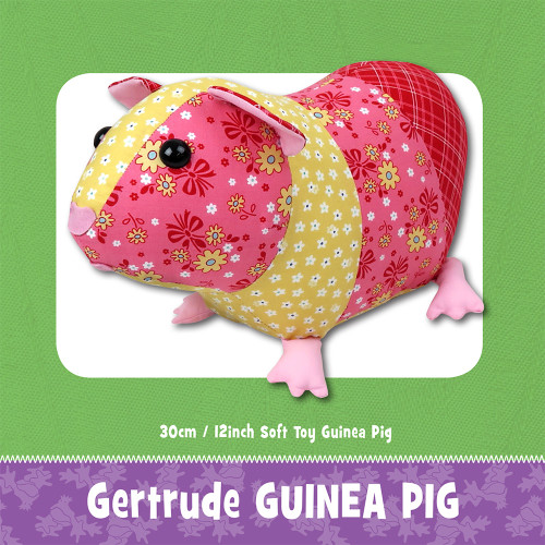 Gertrude Guinea Pig Soft Toy Sewing Pattern