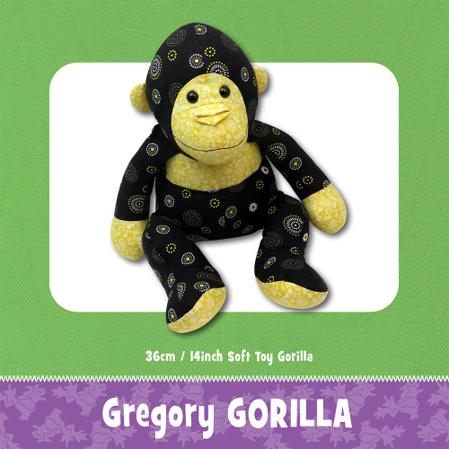 Gregory Gorilla Soft Toy Sewing Pattern