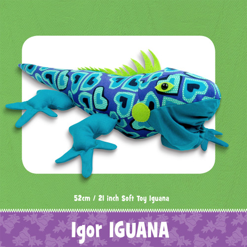 Igor Iguana Soft Toy Sewing Pattern