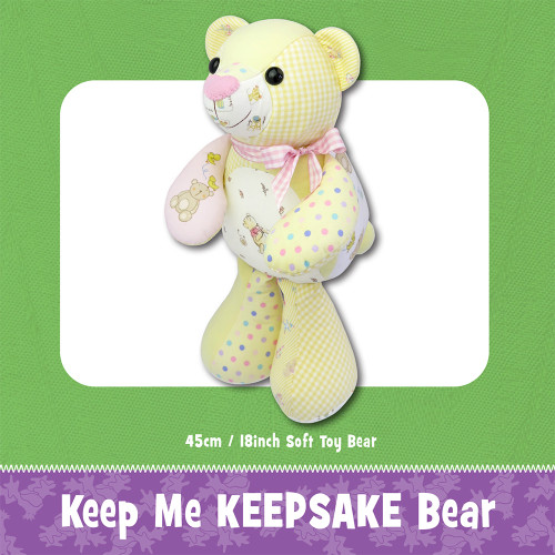 Keep Me Keepsake Bear Soft Toy Sewing Pattern