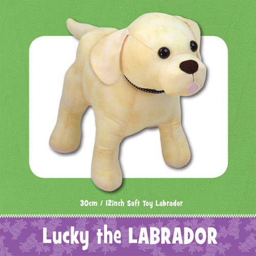 Lucky the Labrador Soft Toy Sewing Pattern