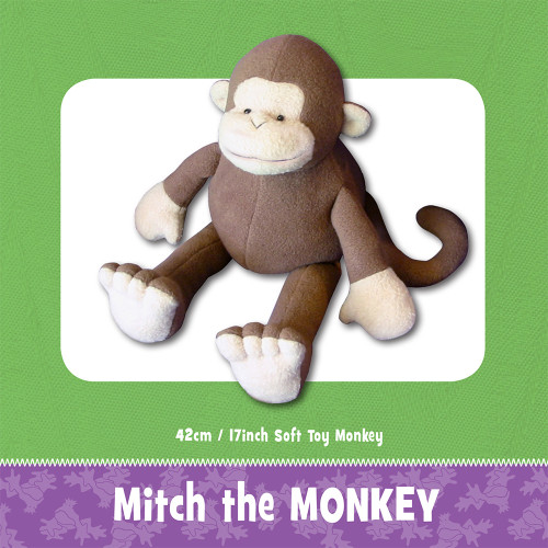 Mitch Monkey Soft Toy Sewing Pattern
