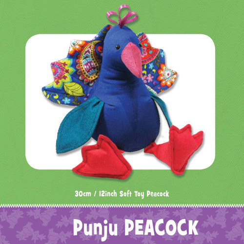 Punju Peacock Soft Toy Sewing Pattern