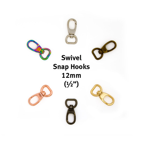 Swivel Snap Hook 12mm (1/2") 2pk