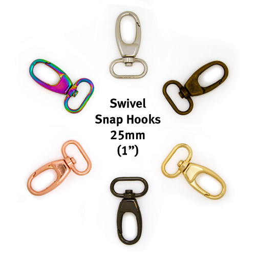 Swivel Snap Hook 25mm (1") 2pk