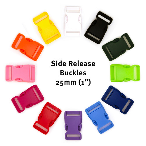 Side Release Buckle 25mm 2pk