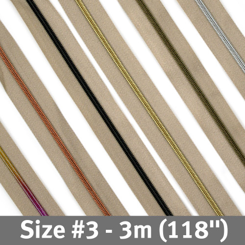 #3 Zipper Tape 3m (118") Natural #3 Zipper Tape 3m (118") Natural