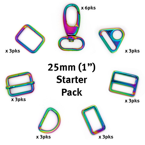 25mm (1") Retail Starter Pack Rainbow