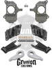 Chevy Silverado 3500HD Dually Extended Cab 2002-2010 3/5 Lowering Kit McGaughys 33081