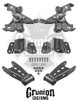 Chevy C1500 2/4" Lowering Kit, Front Drop Spindles, Rear Shackles, 
Rear Drop Hangers