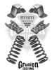 GMC C1500 2/4" Lowering Kit, Front Drop Coils, Rear Shackles, Rear Drop Hangers