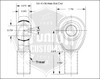 3/4-16 x 3/4 Panhard Bar Rod End Kit CHROMOLY Heim Joint Weld In Bung .120