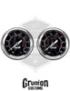 Viair Air Pressure Gauges 2" BLACK Face Single Needle 220 PSI 2 Pack 90090