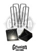 Chevy Silverado 1500 2019-2023 4WD 7-9" Lift Kit Black Stainless McGaughys 50797